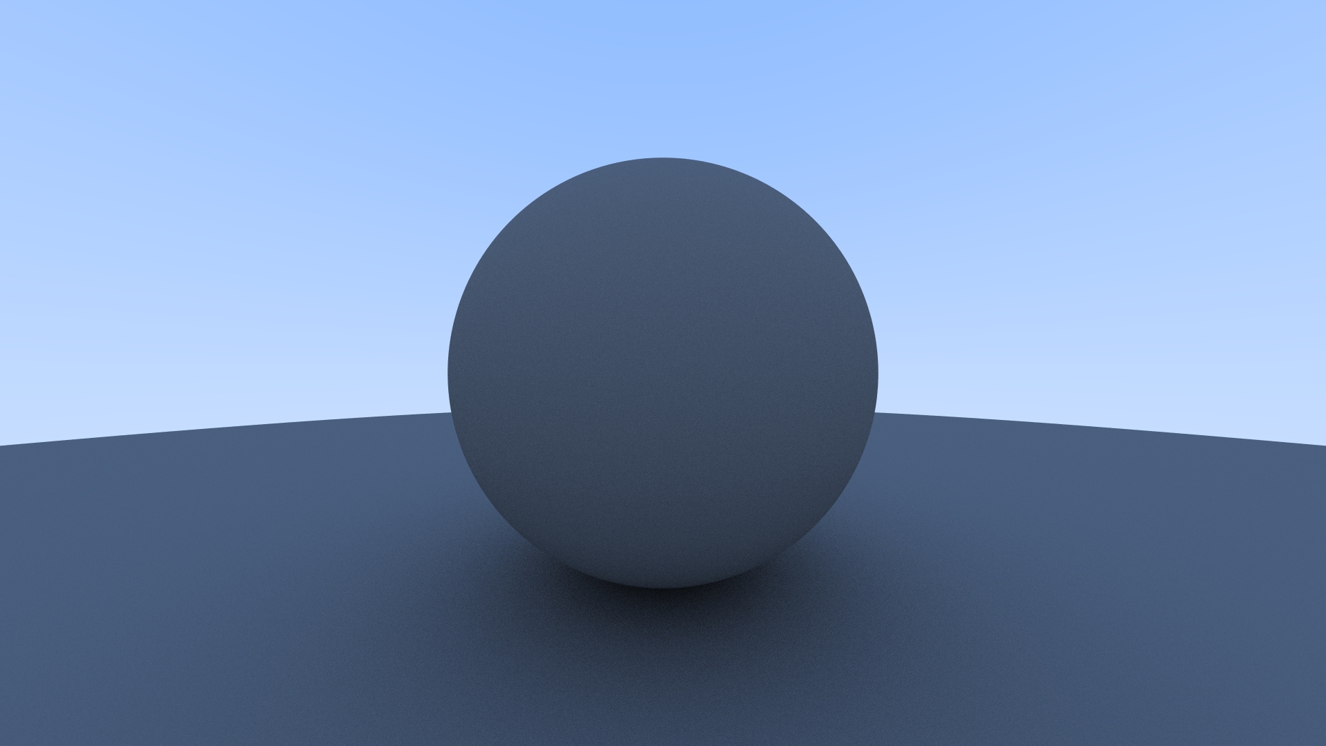 A very lambert grey Sphere.
