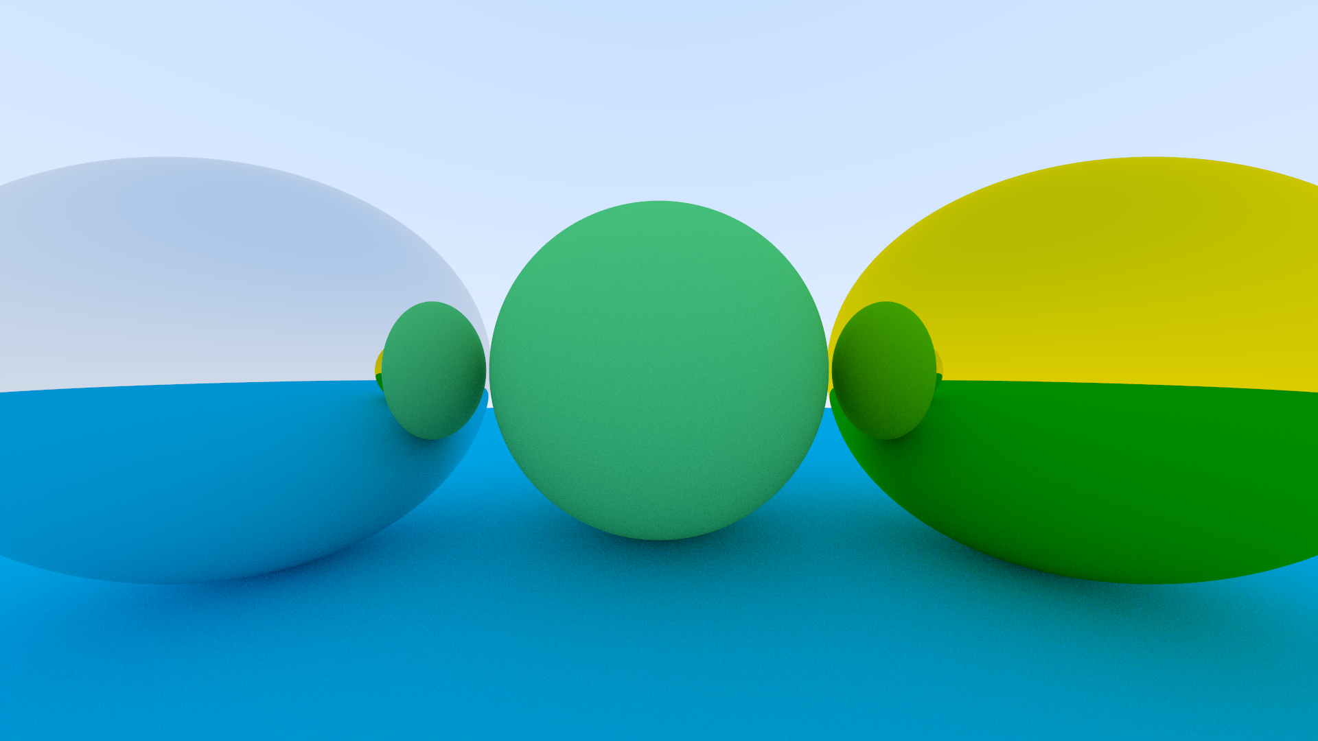 Metal spheres.