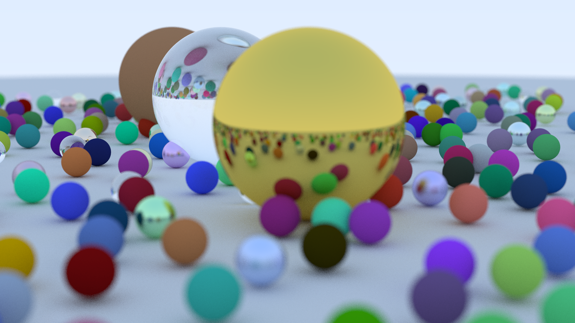 Raytracing in One Weekend Complete Render.