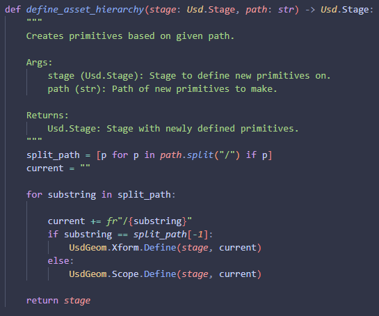 Define asset hierarchy code.